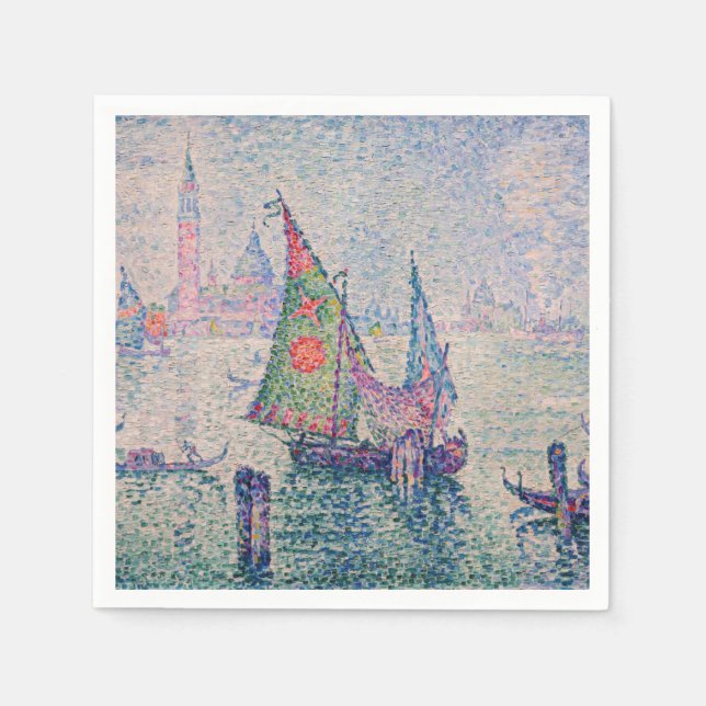 Paul Signac - The Green Sail Napkin (Front)