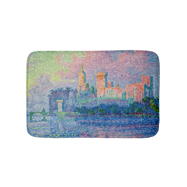 Paul Signac - The Papal Palace, Avignon Bath Mat (Front)