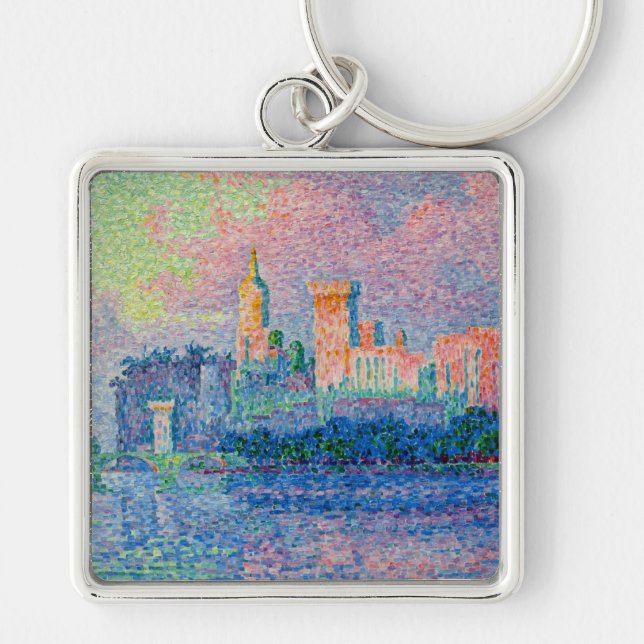 Paul Signac - The Papal Palace, Avignon Key Ring (Front)