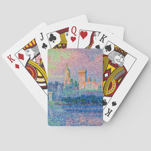Paul Signac - The Papal Palace, Avignon Playing Cards (Back)