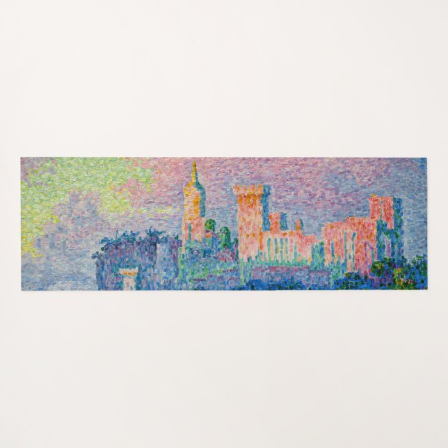Paul Signac - The Papal Palace, Avignon Yoga Mat (Back (Horizontal))