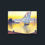 Paul Signac - The Port at Sunset, Opus 236 Canvas Print<br><div class="desc">The Port at Sunset,  Opus 236 (Saint-Tropez) / Le Port au soleil couchant,  Opus 236 (Saint-Tropez) - Paul Signac,  Oil on Canvas,  1892</div>