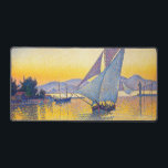 Paul Signac - The Port at Sunset, Opus 236 Desk Mat<br><div class="desc">The Port at Sunset,  Opus 236 (Saint-Tropez) / Le Port au soleil couchant,  Opus 236 (Saint-Tropez) - Paul Signac,  Oil on Canvas,  1892</div>
