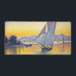 Paul Signac - The Port at Sunset, Opus 236 Desk Mat<br><div class="desc">The Port at Sunset,  Opus 236 (Saint-Tropez) / Le Port au soleil couchant,  Opus 236 (Saint-Tropez) - Paul Signac,  Oil on Canvas,  1892</div>