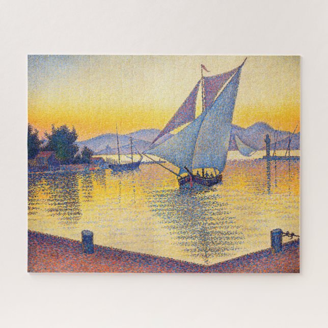 Paul Signac - The Port at Sunset, Opus 236 Jigsaw Puzzle (Horizontal)