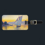Paul Signac - The Port at Sunset, Opus 236 Luggage Tag<br><div class="desc">The Port at Sunset,  Opus 236 (Saint-Tropez) / Le Port au soleil couchant,  Opus 236 (Saint-Tropez) - Paul Signac,  Oil on Canvas,  1892</div>
