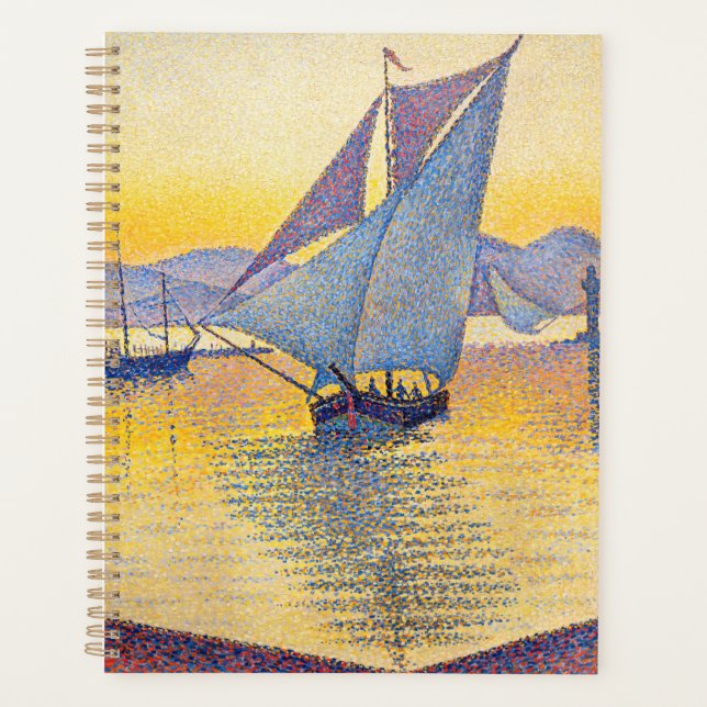 Paul Signac - The Port at Sunset, Opus 236 Planner (Front)