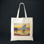 Paul Signac - The Port at Sunset, Opus 236 Tote Bag<br><div class="desc">The Port at Sunset,  Opus 236 (Saint-Tropez) / Le Port au soleil couchant,  Opus 236 (Saint-Tropez) - Paul Signac,  Oil on Canvas,  1892</div>
