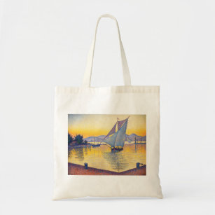 Paul Signac - The Port at Sunset, Opus 236 Tote Bag