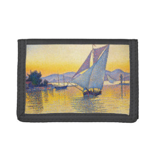 Paul Signac - The Port at Sunset, Opus 236 Trifold Wallet