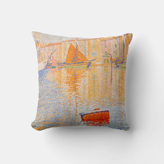 Paul Signac - The Red Buoy, Saint-Tropez Cushion (Front)