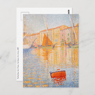 Paul Signac - The Red Buoy, Saint-Tropez Postcard