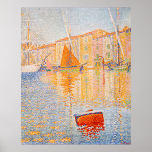 Paul Signac - The Red Buoy, Saint-Tropez Poster