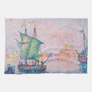 Paul Signac - Venice, The Pink Cloud Tea Towel