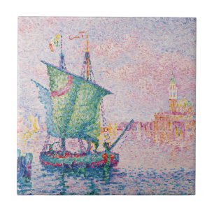 Paul Signac - Venice, The Pink Cloud Tile