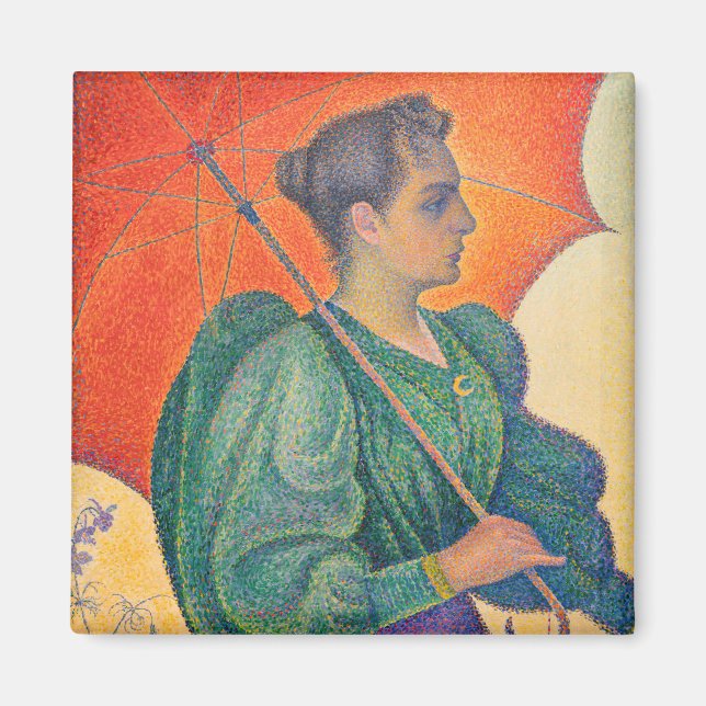 Paul Signac - Woman with a Parasol Magnet (Front)