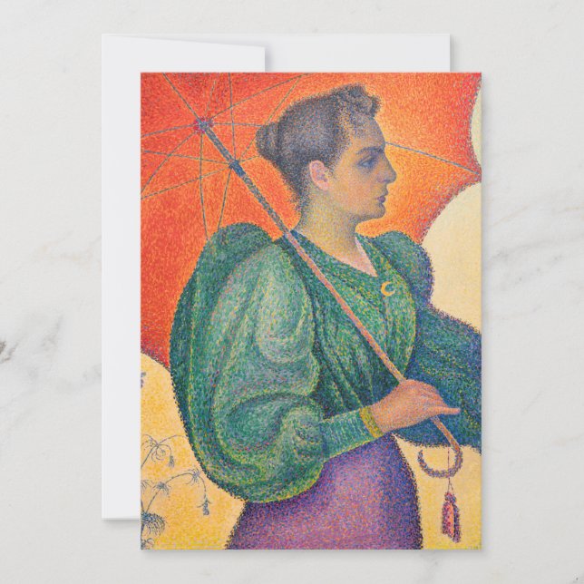 Paul Signac - Woman with a Parasol Thank You Card (Front)