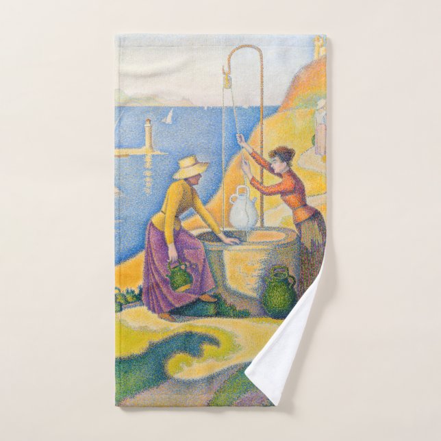 Paul Signac - Women at the Well Bath Towel Set (Hand Towel)
