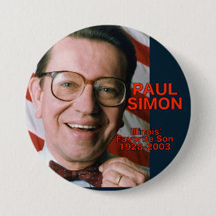 Paul Simon Illinois Favourite Son Button