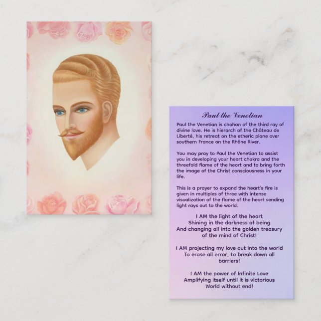 Paul the Venetian Business Card (Front/Back)
