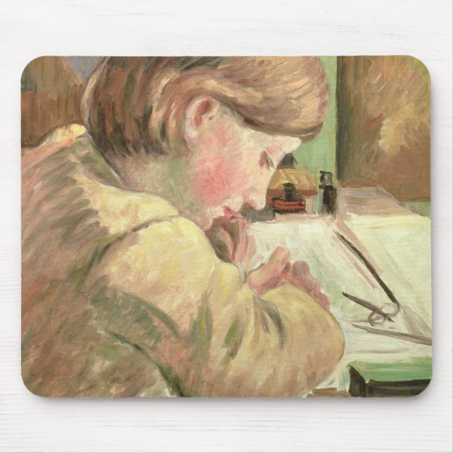 Paul Writing, c.1894 (oil on canvas) Mouse Pad (Front)