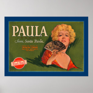 Paula Brand from Santa Paula Poster