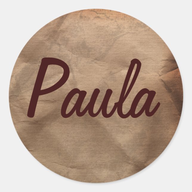 PAULA Name Stickers Collection (Front)