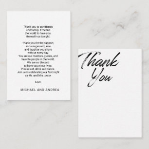 Paula Thank you Enclosure Reception Card