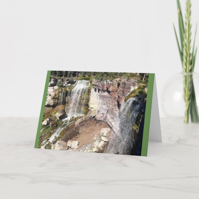 Paulina Creek Falls, Oregon Card (Front)