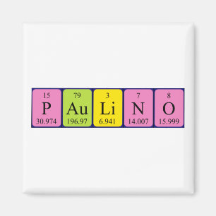 Paulino periodic table name magnet