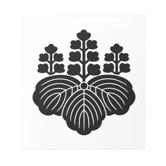 Paulownia with 5&7 blooms notepad (Front)