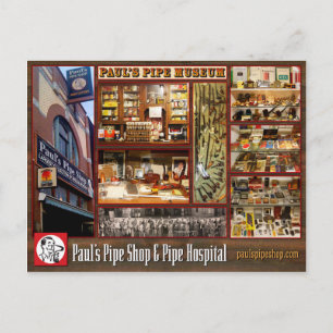 Paul's Pipe Museum Postcard