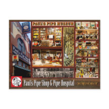 Paul's Pipe Museum Postcard