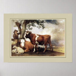 Paulus Potter,'Young Bull' Poster