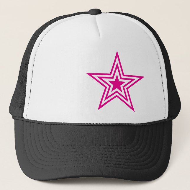 Pauly D Pink Star Trucker Hat (Front)