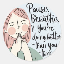 Pause Breath Stickers