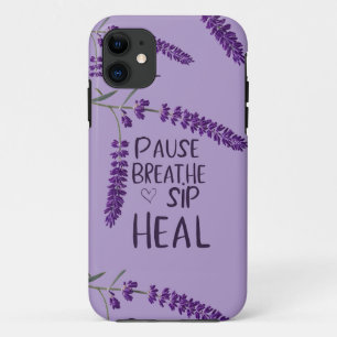 🌿 PAUSE. BREATHE. SIP. HEAL. DESIGN  Case-Mate iPhone CASE