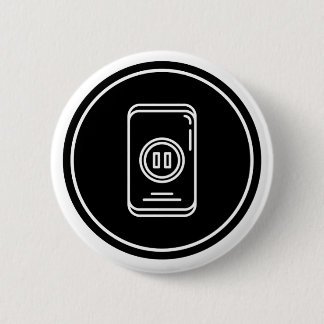 Pause Button & Pin: Tranquil
