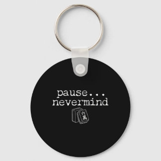 Pause Nevermind Mahjong Funny Mahjong Player Game Key Ring