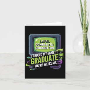 Paused My Game To Graduate Gamer Cl Of 2025 Gradua Card