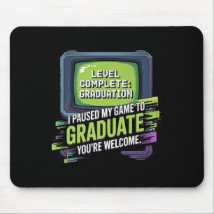 Paused My Game To Graduate Gamer Cl Of 2025 Gradua Mouse Pad