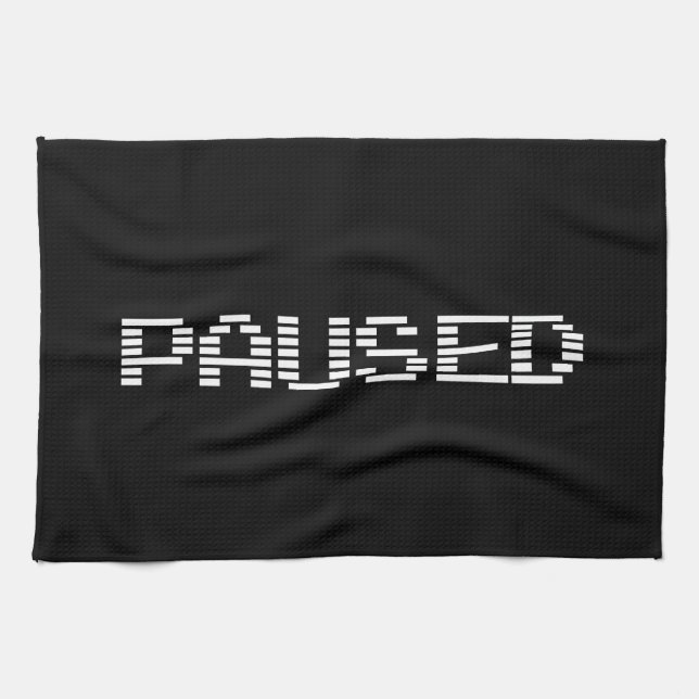 PAUSED TEA TOWEL (Horizontal)