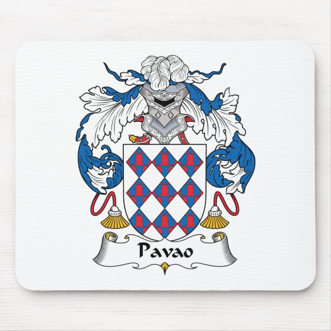 Pavao Family Crest Mouse Pad (Front)