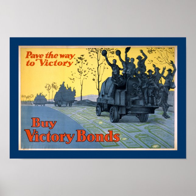 Pave The Way To Victory (border) Poster (Front)