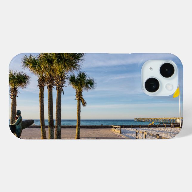 Paved Walkway To Pensacola Beach iPhone Case (Back (Horizontal))