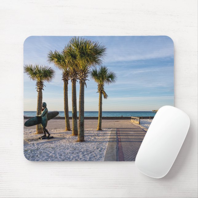 Paved Walkway To Pensacola Beach Mousepad (With Mouse)