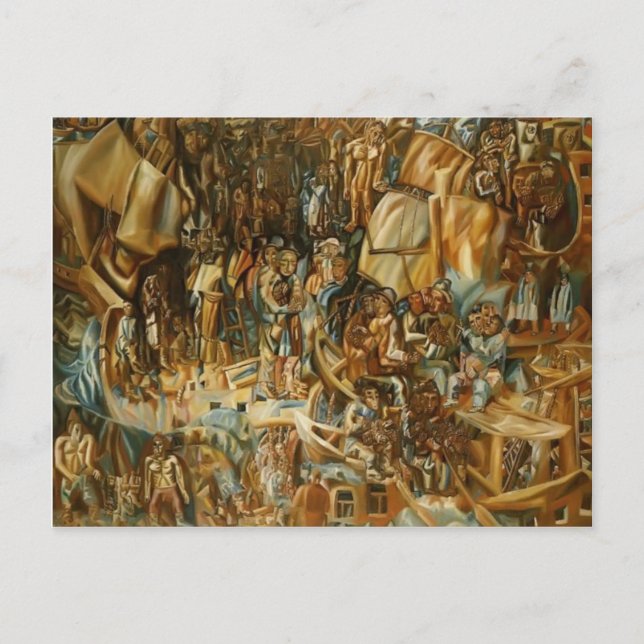 Pavel Filonov- Ships Postcard (Front)