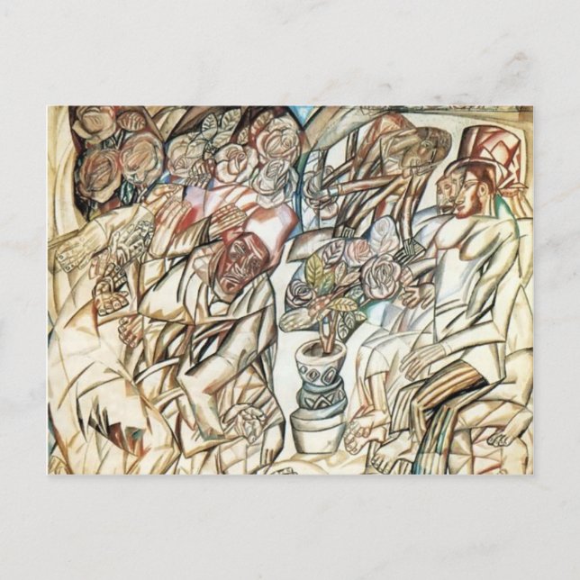 Pavel Filonov- The Gardener Postcard (Front)