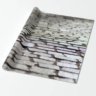 Pavement cobblestones walkway wrapping paper