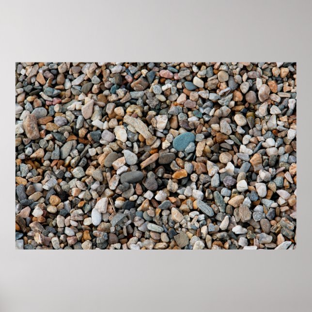 Pavement pebble textureabstract, home decor, backg poster (Front)